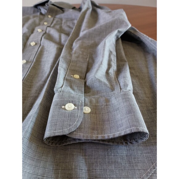 Lauren Ralph Lauren Mens Dress Shirt Gray Large 16 1/2 32/33 Button Up Non Iron - Picture 7 of 11